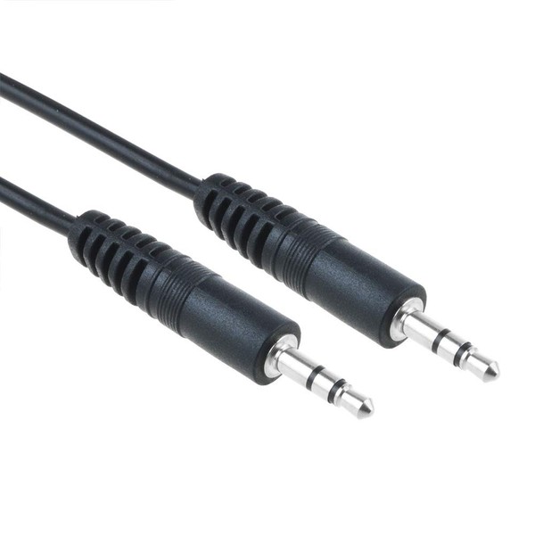 J-ZMQER 6ft Black Premium 3.5mm 1/8" Audio Speaker Cable Lead