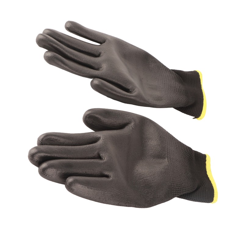 10 Pairs Safety Work Gloves PU Coated Static Proof Nylon