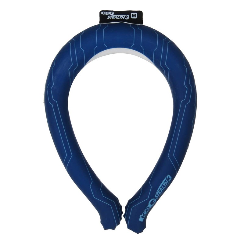 YAMASHIN iceG ICGS3-BUC-M Stealth 3 Cool Neck Ring, Blue, Size
