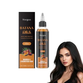 Hoegoa Arctic Beauty All-in-One LiquidBatana Oil (3.38 oz.)-100% Pure and UnrefinedHonduran Oil with Rosemary, Castor, & PumpkinSeed Oil - For Scalp and Hair Health Thickening Deep Conditioning - Color Clas: 100ml*2pcs