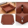 Folding PU Leather Valet Tray for Daily Essentials – Collapsible