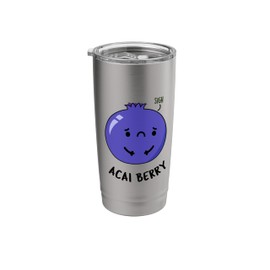Acai Berry Funny Fruit Pun Stainless Steel Insulated Tumbler