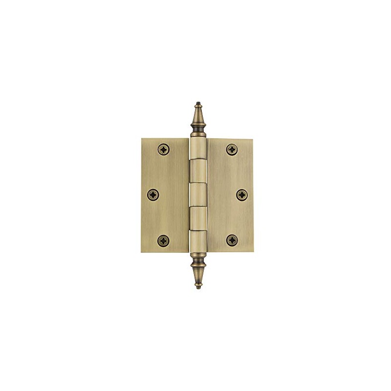 Nostalgic Warehouse Steeple Tip Residential Door Hinge with Square Corners