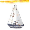 ORFOFE Marine Shell Sailing Boat Ornament Resin Craft Home Decor