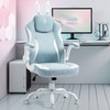 Dowinx Gaming Chair with Cute Bunny Ears, Pink Game Chair