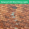 Outdoor Waterproof Solar Panel LED Dragonfly Wind Chimes Home Garden