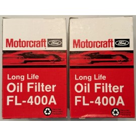Motorcraft (2) NEW NOS OEM FORD MOTORCRAFT FL-400A LONG LIFE OIL FILTER FILTERS E4FZ-6731-A