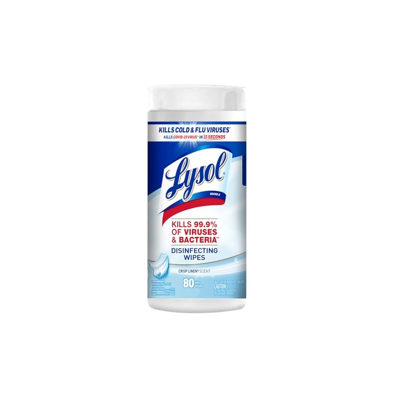 Lysol® Toallitas Desinfectantes para Superficies Crisp Linen 80 pz