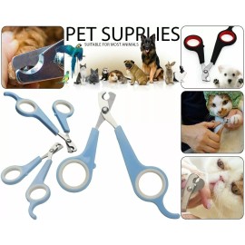 Unbranded Pet Nail Clipper Dog Cat Bird Claw Animal Scissor Cutter Grooming Trimmer Blue