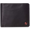 Alpine Swiss Mens Nolan Bifold Commuter Wallet Cowhide Leather RFID