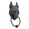 Wolf Moonlit Gargoyle Door Knocker Metal Ring Knocker Ball Sculpture