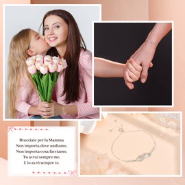 SUNSH Mother's Day Gift, Mother's Day Gift, Love Unlimited Women's Bracelet, Mother's Day/Birthday/Christmas/Thank You Gift for Mum, 2017, No gemstone