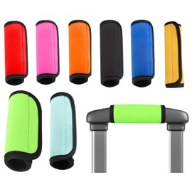 Mtxorvix 8Pcs Neoprene Luggage Handle Wrap Grip,Wraps Detachable Handle Covers,Comfort Neoprene Luggage Handle Wrap Grip, Identifier for Travel Bag Luggage Suitcase, Solid Color Luggage Handle