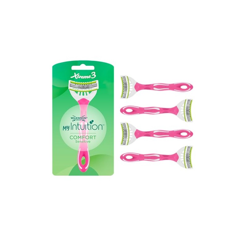 Wilkinson Sword myIntuition Xtreme 3 Comfort Sensitive Women's Disposable Razors,