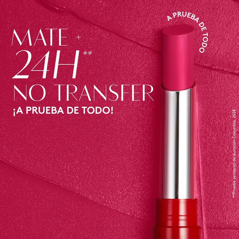 ésika - Labial Colorfix 24h Color Rosa Guerrera 2g, 24