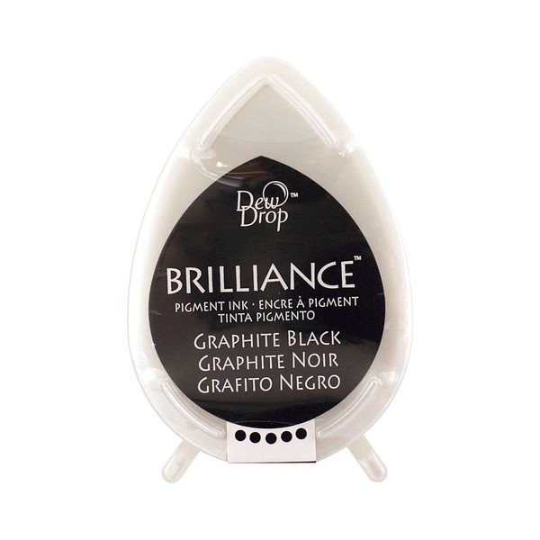 Brilliance Dew Drop Pigment Inkpad – Graphite – Black
