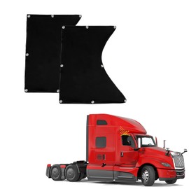 PSLER Thick Side Window Sunshade for Semi-Truck Fit for Freightliner Volvo VNL International Trucks Adjustable Shape UV Block Sunshade