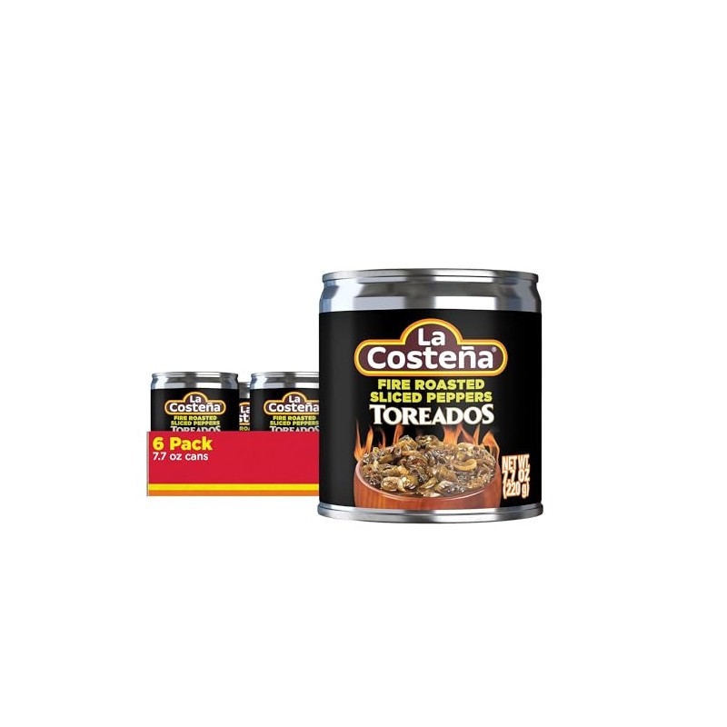 La Costeña Sliced Serrano Pepper Toreado - Fire Roasted Spicy