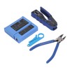 RJ45 Crimp Tool Kit 8P8C Modular Connectors Wire Stripper Pliers