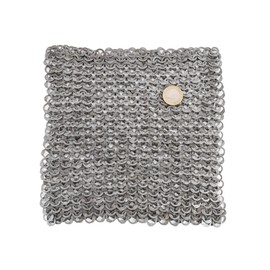 FRW Chain 20 x 20 CM with Riveted Flachringen Keilnieten ID8mm, untreated of ULFBERTH for chainmail or Kettenhaube