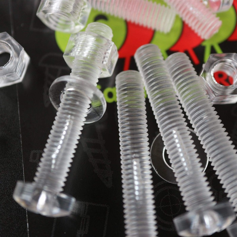 Pack of 60 Transparent Clear Plastic Acrylic M5 x 30mm