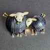 GFM® Sheep Enamel Brooch - A-Dark Grey - (Brch-ENM-SHP-A-GHBH)