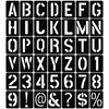 TPTGIAR 42 PCS Letter Stencils Large, 4 Inch Plastic Stencils