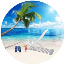 Screen Door Magnets – Twist, Click and Lock - Keep People and Pets Safe – Magnetic Screen Door Magnet Saver Indicator, Decoration - Robbins Aria - Beach