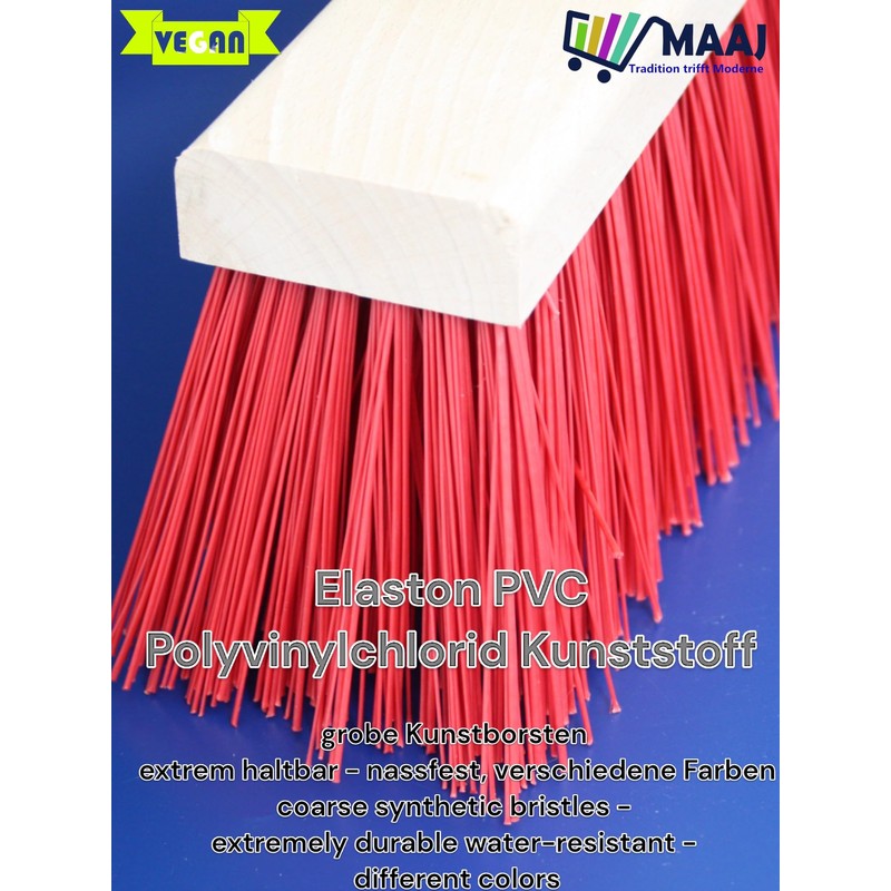 Maaj 40 cm Germany Road Broom Wood + PVC Bristles
