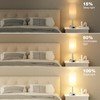 Fenmzee White Touch Bedroom Table Lamp - 3 Way Dimmable