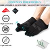 VWELL No Show Toe Socks for Men Women COOLMAX Five