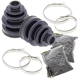 BossBearing CV Boot Repair Combo Kit Front Outer for Kawasaki Mule 3010 4X4 2005 2006 2007 2008
