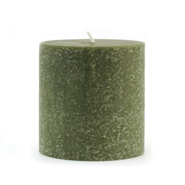 Root Candles 33372 Unscented Timberline Pillar Candle , 3 x 3-Inches , Dark Olive