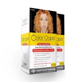 Color Oops Extra Conditioning Hair Color Remover, 2 Pack, Hair Dye Remover Processes in 20 Minutes, Safely Removes Permanent & Semi-Permanent Dye, Ammonia & Bleach Free
