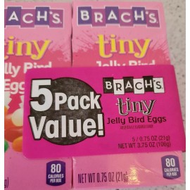 Brach's (1) Brach's Tiny Jelly Bird Eggs 5 Pack Value.  0.75oz boxs.  EASTER CANDY
