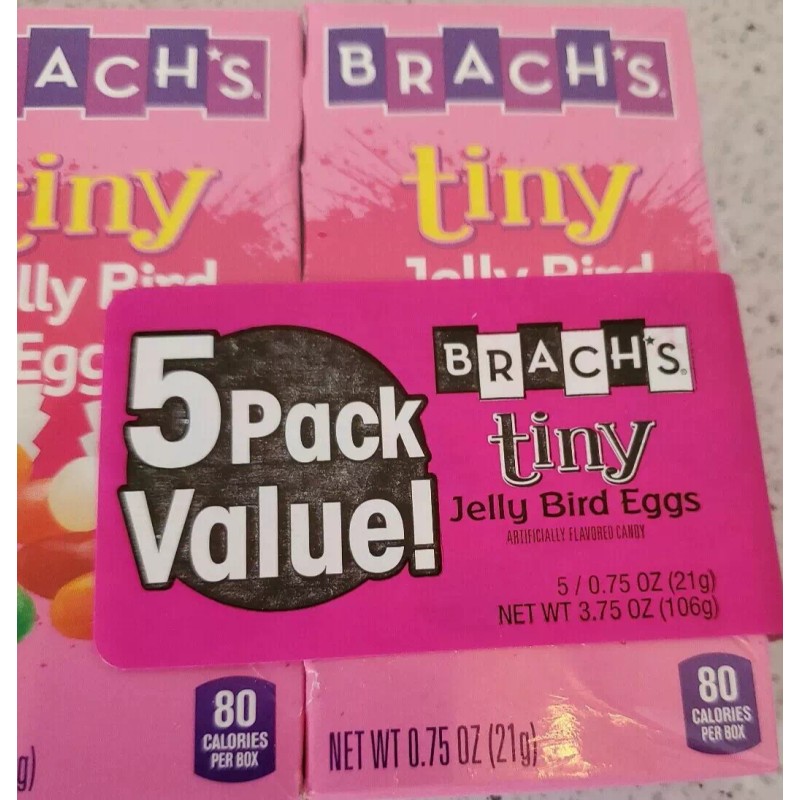 Brach's (1) Brach's Tiny Jelly Bird Eggs 5 Pack Value.