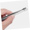 TOVINANNA 4pcs Stainless Steel Stamp Tweezers Set Precision Collecting Tools