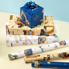WERNNSAI Construction Wrapping Paper Rolls - 3 Short Rolls Birthday