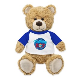PLUSHOLOGY Happy Birthday Boy Teddy Bear Stuffed Animal; Ultra Soft and Cuddly Bear Plush for Kids 3 Years Old to Adults; Child-Safe Embroidered Eyes Wearing Happy Birthday Shirt; (9" Tall Seated)