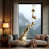 Retro Copper Bell Wind Chimes,Demon Subduing Bell Creative Solid Brass