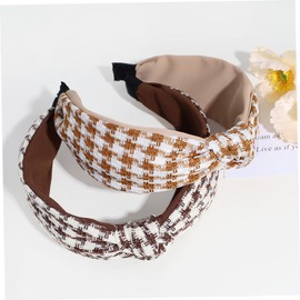 VICASKY 3Pcs Elastic Decorative Headbands for Women Multi Function Cloth Hair Accessories Non Slip Stylish Cross Design for Daily Wear Face Washing Parties