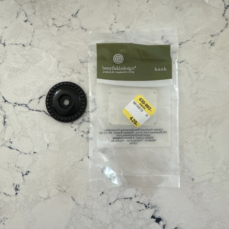 Brainerd Chocolate Beaded Bronze Knob Backplate - Brainerd PBF800Y-VBR -