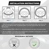 MUQIDA Car Steering Wheel Cover, 15 Inch Premium Leather Breathable