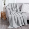 DOZ Waffle Throw Blanket, 50% Viscose Derived from Bamboo and