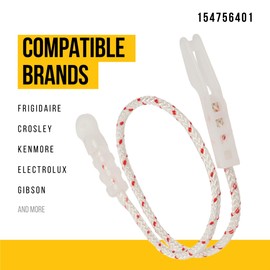 PartsBroz 154756401 Door Hinge Cable - Compatible With Frigidaire Crosley Kenmore Dishwasher - Replaces AP7212793 154578801 PS17217958 Ultra Durable Replacement Repair Parts