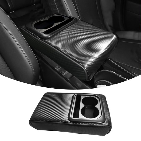 QianBao Car Center Console Carbon Fiber Pattern Armrest Box Booster