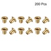 sourcing map Hollow Rivet,2.5mm x 3mm Through Hole Copper Hollow