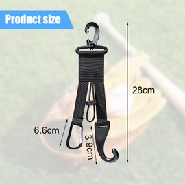 JDFHFGB Baseball Softball Gear Hanger,3 in 1 Dugout Organizer with Baseball Bat Holder,Glove Clip,Helmet Hook,Hanging Buckle Fence for Training Hiking Camping,Water Bottle Holder for Sport(Black)