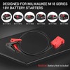 Jumper Cable Clamps Adapter for Milwaukee M18 18V Battery Automotive