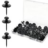 Double Headed Picture Hanging Nails, 30 PCS Picture Hangers Black